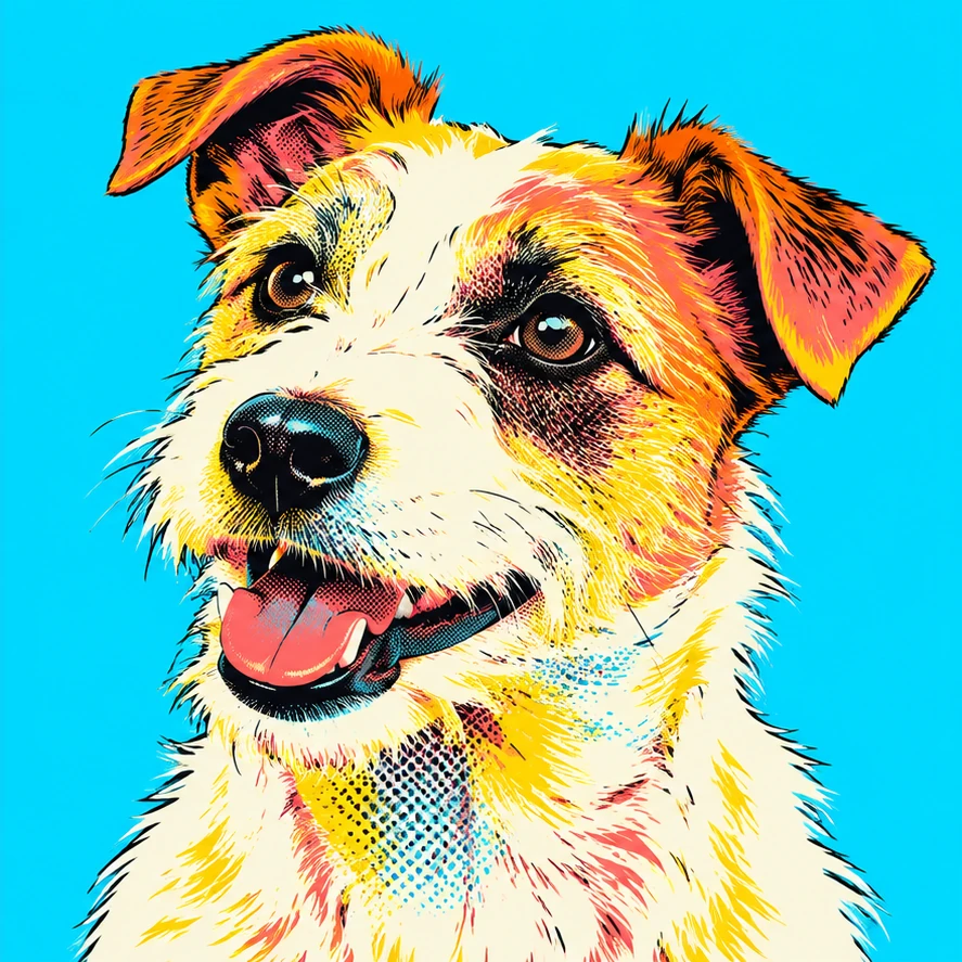 Pop art transformation of the same photo